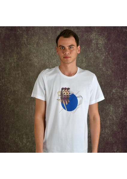 Dancing Point Erkek Baskılı T-Shirt