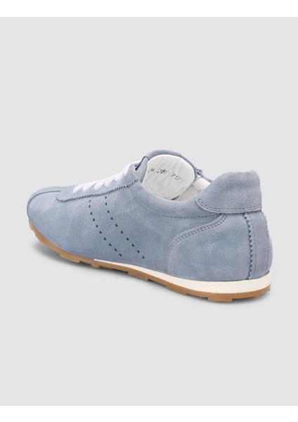 %100 Hakiki Deri Mavi Süet Kadın Spor Ayakkabı indirimleri