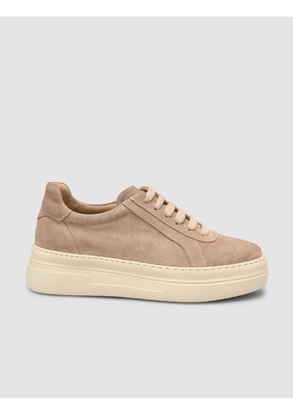 Krem Kadın Sneaker Ayakkabı