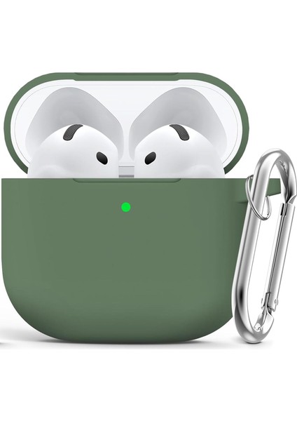 Airpods 4. Nesil Uyumlu Soft Silikon Kılıf (Düz Renkler)