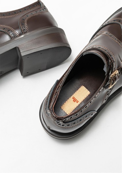 Kahve Deri Kadın Günlük Ayakkabı indirimleri