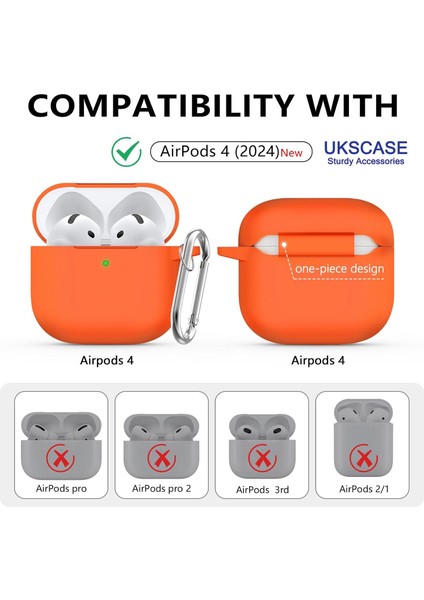 Airpods 4. Nesil Uyumlu Soft Silikon Kılıf (Düz Renkler) fiyatları