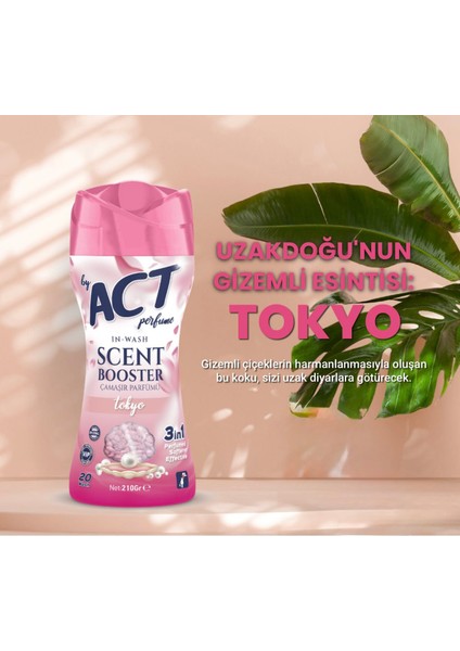 By ACT Çamaşır Parfümü& Çamaşır Yumuşatıcı Granül Tokyo 10 Adet 1 Koli x 210 gr