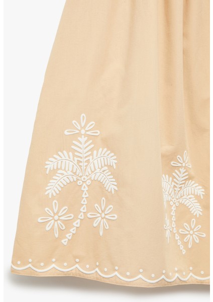 Nakış Detaylı Beli Lastikli Pileli Etek modelleri