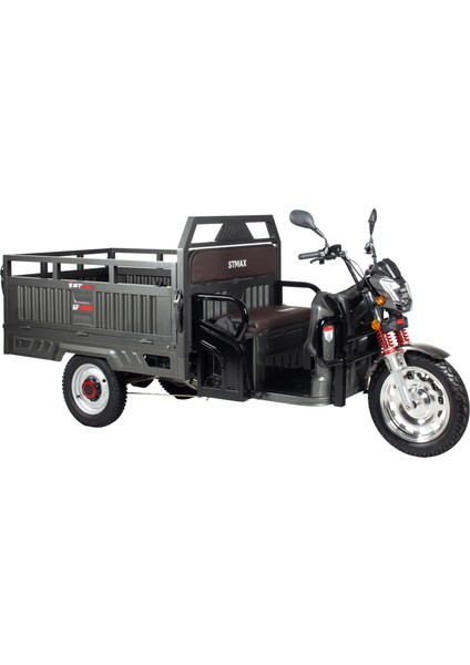 GF5000 3 Tekerli Kasalı Elektrikli Moped - Gri