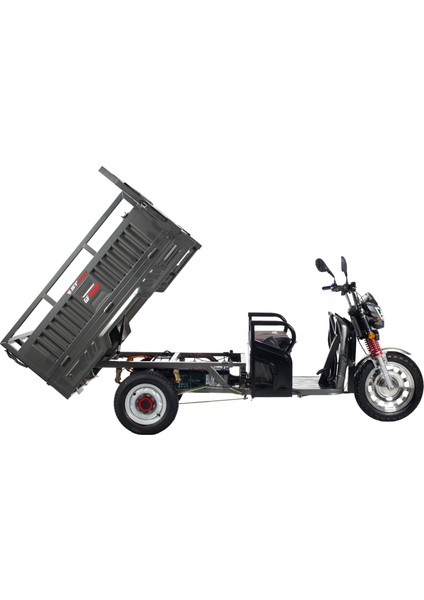 GF5000 3 Tekerli Kasalı Elektrikli Moped - Gri modelleri