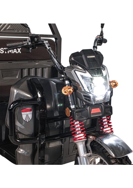 GF5000 3 Tekerli Kasalı Elektrikli Moped - Gri indirimleri