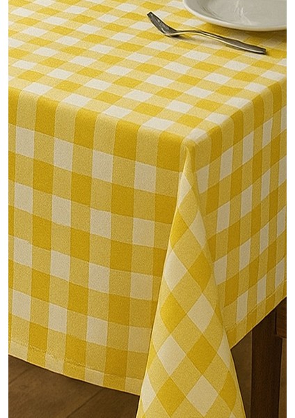 Kareli Masa Örtüsü Sofra Bezi 160X220 cm Rustik modelleri