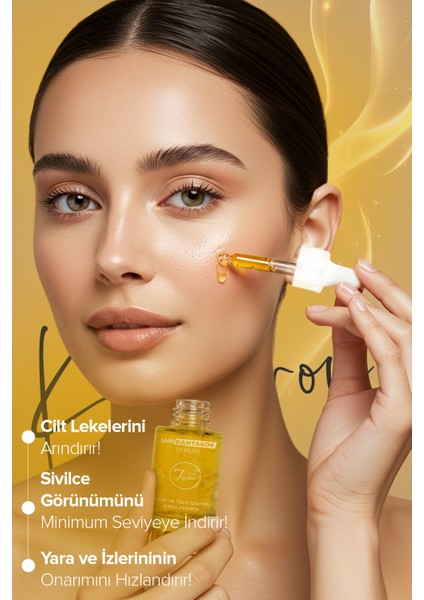Sarı Kantaron Sabunu ve Sarı Kantaron Serumu | Yenileyici ve Onarıcı Bakım Seti ( 30 ml Serum + 100 gr Sabun )