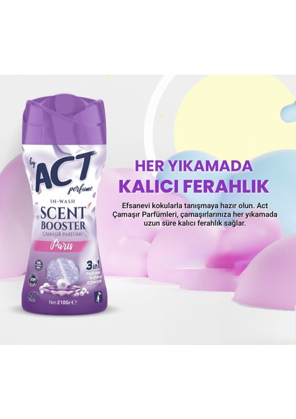 By Act Granül Çamaşır Parfümü&çamaşır Yumuşatıcı Paris 10 Adet x 210 gr