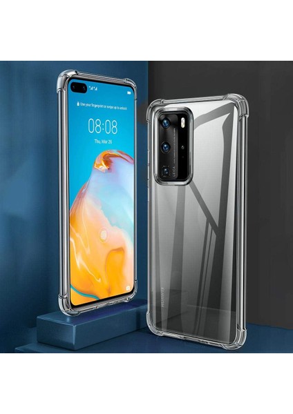 Huawei P40 Pro Uyumlu Darbe Önleyici Sararmaya Dayanıklı Airbag Korumalı Ultra Slim Tpu Şeffaf Silikon Kılıf fırsatları
