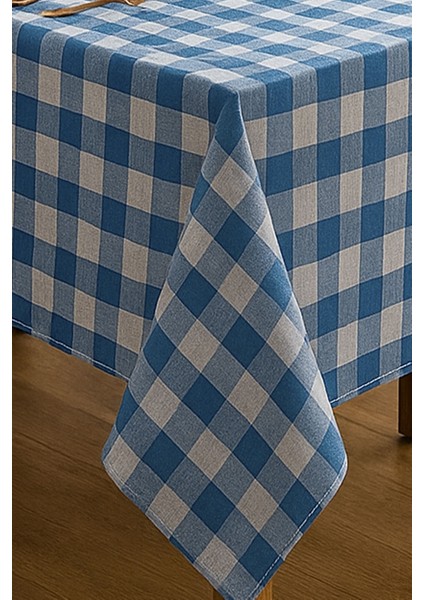Kareli Masa Örtüsü Sofra Bezi 160X220 cm Rustik modelleri