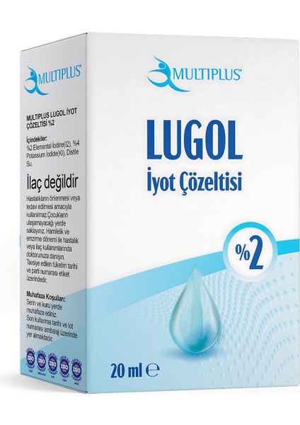Lugol Iyot %2 Damlalıklı 20 ml