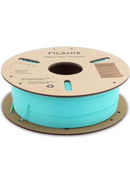 Yüksek Hızlı Hyper Pla+ Filament 1.75MM 1kg-Mint Yeşil