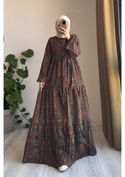 Çiçek Bahçesi Elbise- 0022