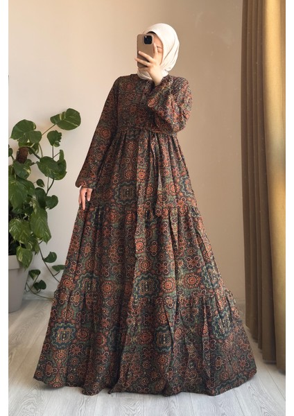 Çiçek Bahçesi Elbise- 0022