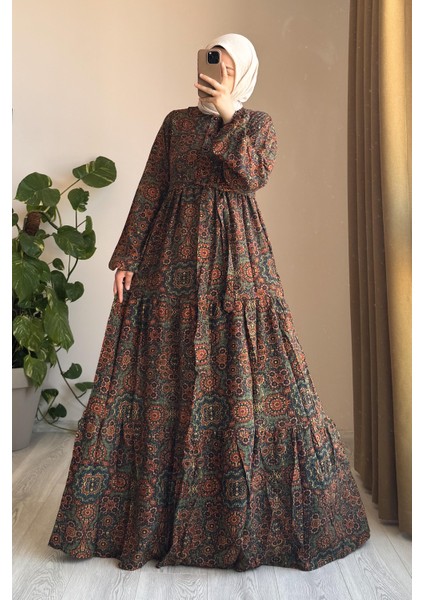 Çiçek Bahçesi Elbise- 0022