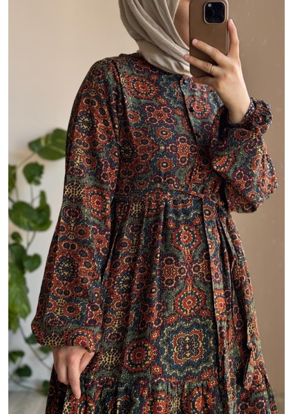 Çiçek Bahçesi Elbise- 0022