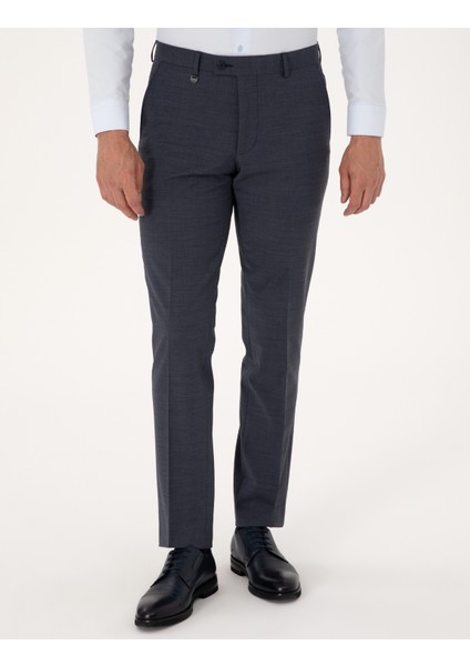 Erkek Koyu Mavi Slim Fit Kumaş Pantolon 50317636-VR032 fiyatları