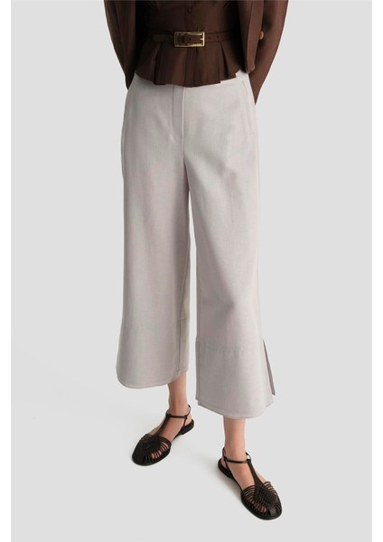 Çift Paçalı Pantolon 25Y2821 Gri