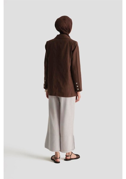 Çift Paçalı Pantolon 25Y2821 Gri