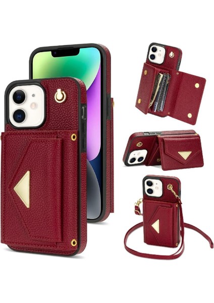 IPhone 11 Akordeon Kart Cüzdan Kılıf Kart Tutucu Kapak Pu ile Uyumlu (Yurt Dışından)