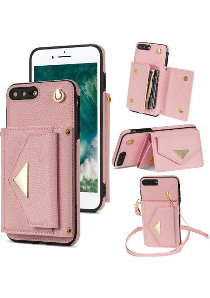IPhone 7 Plus/iphone 8 Artı Akordeon Kart Cüzdan Kılıf Pu ile Uyumlu (Yurt Dışından)