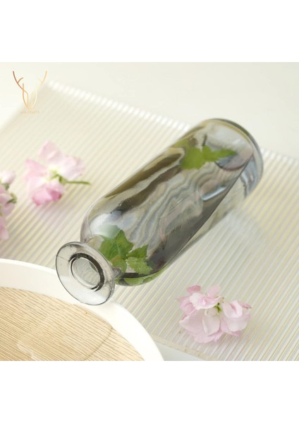 Gri (Antrasit) Simple Cam Vazo - 16 cm fırsatları