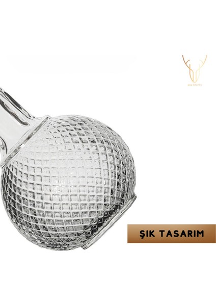Dekoratif Kabartma Balon Cam Vazo - 19 cm fiyatları
