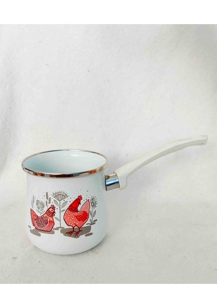 Beyaz Tavuk Emaye Kahve Cezve 750 ml 10 cm Yumurta Haşlama fiyatları