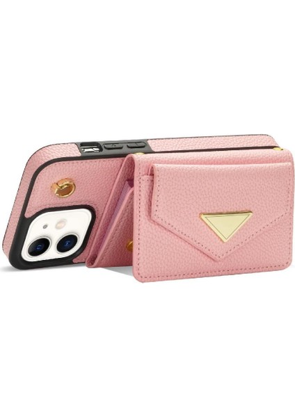 IPhone 12 Akordeon Kart Cüzdan Kılıf Crossbody Kayış Pu ile Uyumlu (Yurt Dışından) modelleri