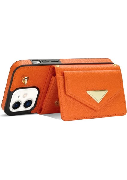 IPhone 12 Akordeon Kart Cüzdan Kılıf Crossbody Kayış Pu ile Uyumlu (Yurt Dışından) fiyatları
