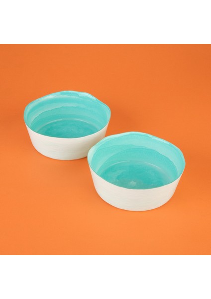 Kitchen Krnos 2'li Dik Kase - Turkuaz - 16 cm