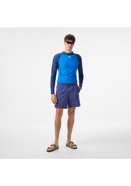 Rash Vest L/s Allover Erkek Mavi T-SHIRT.871 modelleri