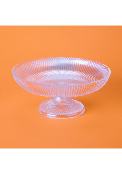 Ipek Ayaklı Cam Meyvelik - Şeffaf - 30 cm fiyatları