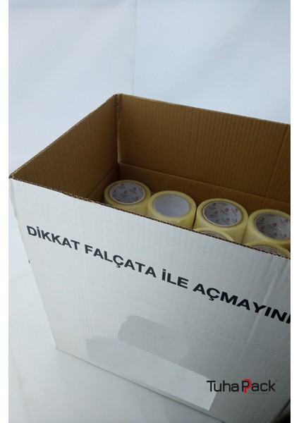 Koli Bandı 70MM x 100M Hotmelt Şeffaf (6 Adet) - Güçlü Yapışkanlı Koli Bandı fırsatları