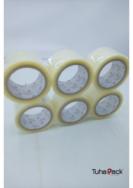 Koli Bandı 60MM x 100M Hotmelt Şeffaf (6 Adet) - Güçlü Yapışkanlı Koli Bandı fiyatları