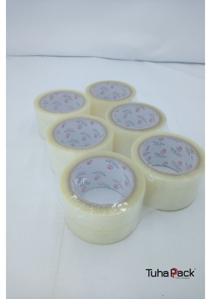 Koli Bandı 60MM x 100M Hotmelt Şeffaf (6 Adet) - Güçlü Yapışkanlı Koli Bandı modelleri