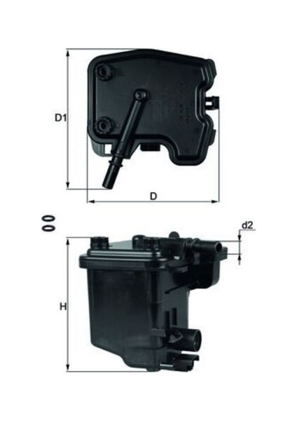 Mahle KL431D -Knecht-Behr KL431D Yakıt Filtresi Berlingo C3 C4 C5 Xsara Picasso P206 P207 P307 C5 Iı C5 Iıı Partner Tepe 1901.95 1901.95