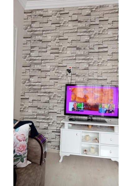 70X38CM Yapışkanlı 3D Tuğla Tv Ünite Arkası Duvar Kağıdı Paneli NW116 fiyatları
