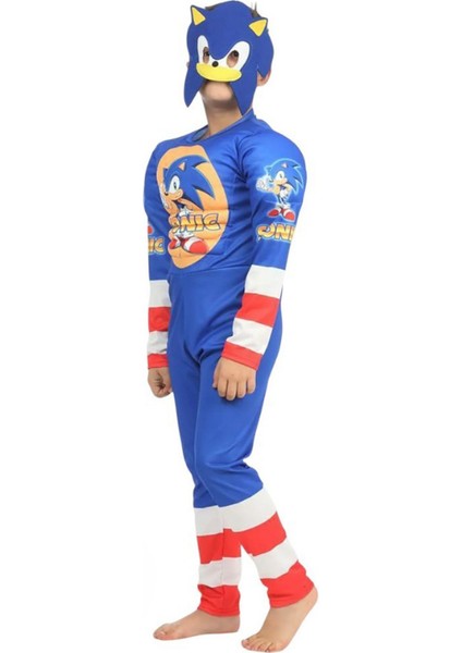 Sonic Kaslı Çocuk Kostümü
