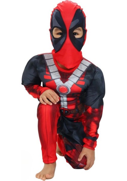 Deadpool Kaslı Çocuk Kostümü