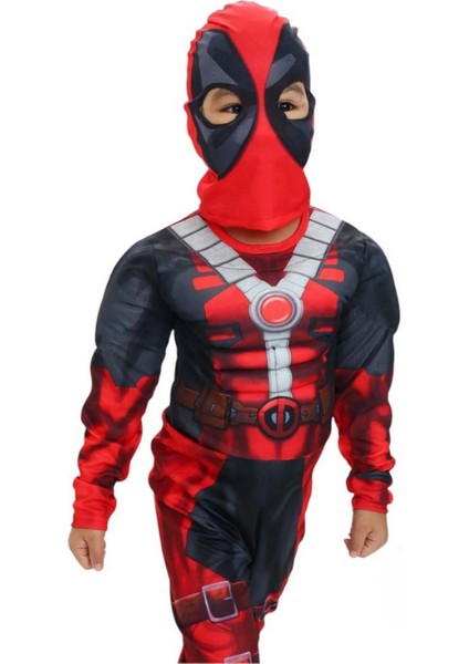 Deadpool Kaslı Çocuk Kostümü modelleri