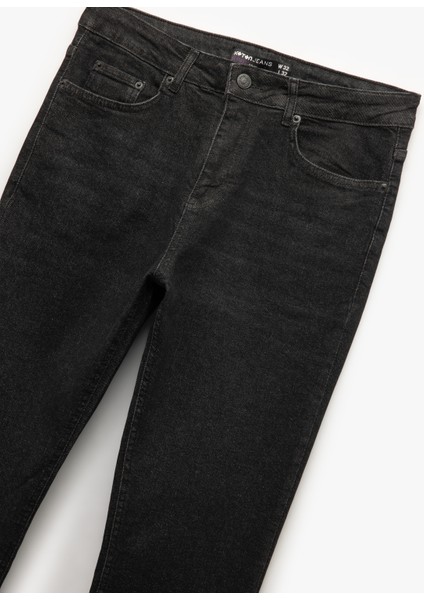 Pamuklu Normal Bel Slim Fit Jean Pantolon - Brad Jean