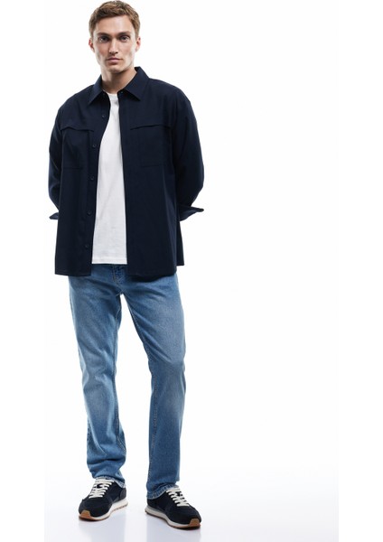 Normal Bel Pamuklu Straight Fit Jean Pantolon - Mark Jean