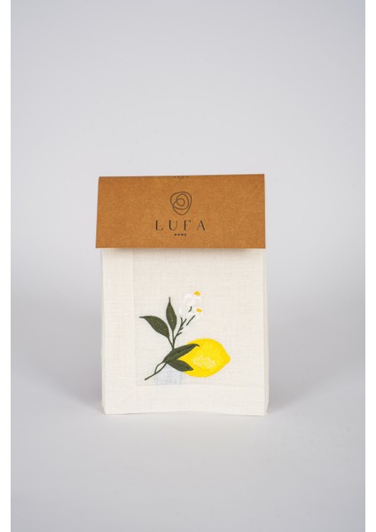 Limon Nakışlı Amerikan Servis Seti 4'lü(35*50)