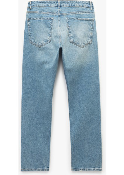 Normal Bel Pamuklu Straight Fit Jean Pantolon - Mark Jean indirimleri