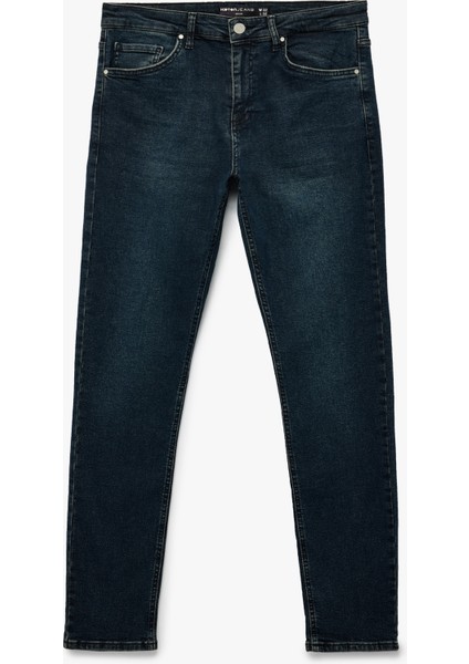 Normal Bel Pamuklu Slim Fit Jean Pantolon - Brad Jean