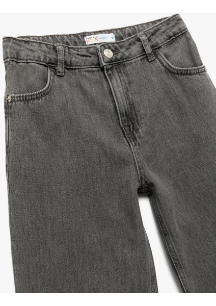 Pamuklu Rahat Kesim Denim Pantolon