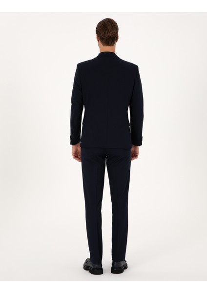 Erkek Lacivert Slim Fit Takım Elbise 50317643-VR033 indirimleri